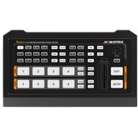 AVMATRIX Shark H4 Switcher de Video HDMI de 4 Canales con Salida USB-C y Grabación en SD