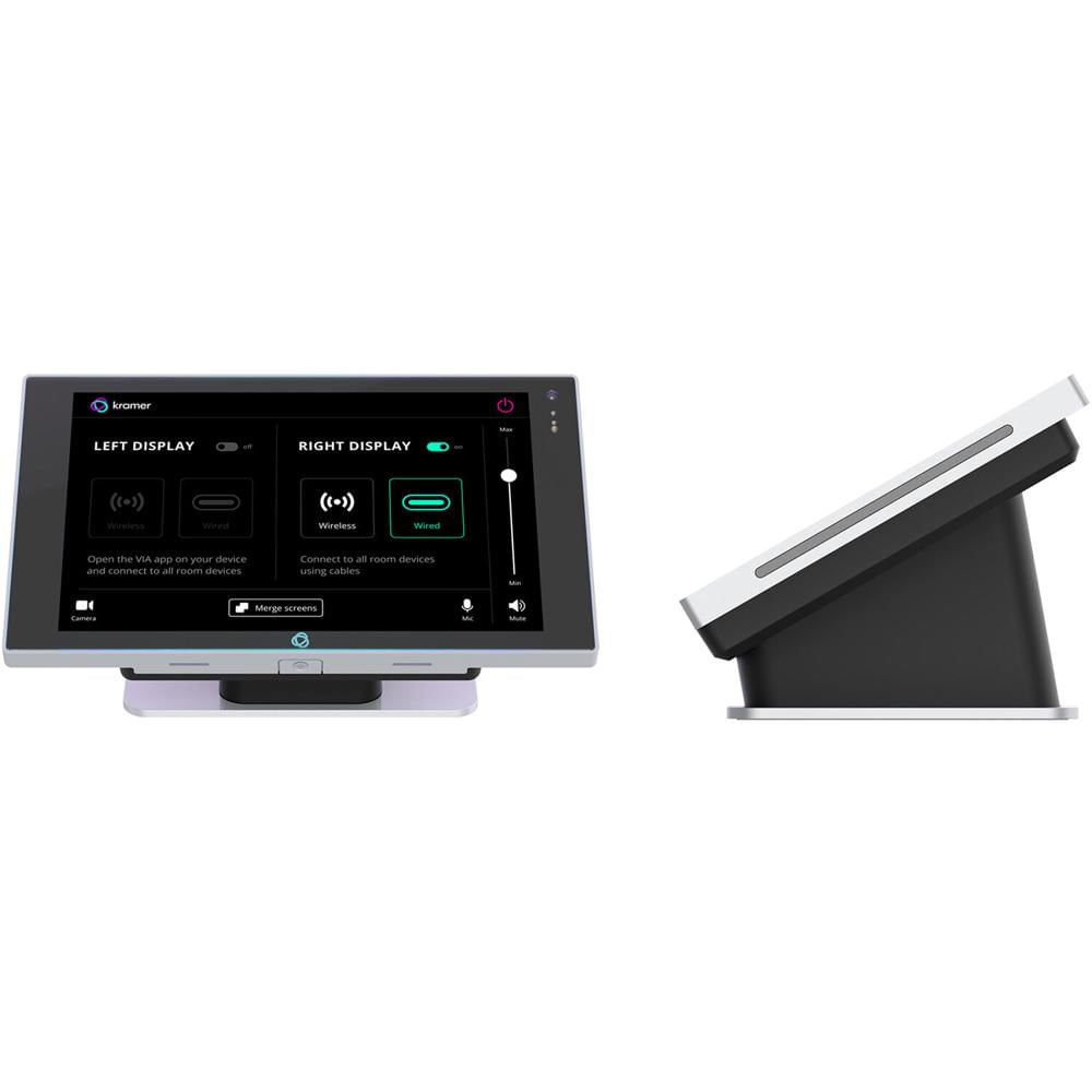 Kramer Monitor KT-208 8"" WXGA PoE Touch Panel con Pantalla IPS, Cámara y Micrófono Integ
