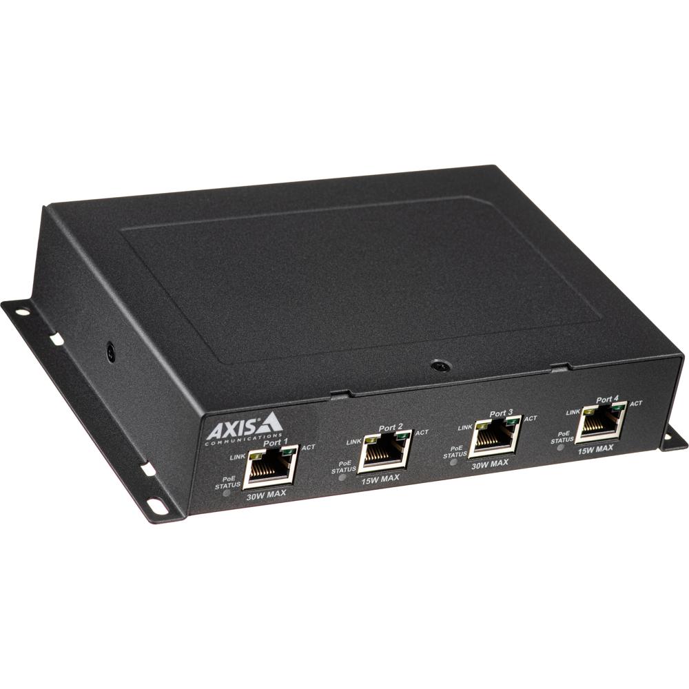 Axis Communications TU8011 Extensor PoE Indoor de 4 Puertos, Compatible con Dispositivos P