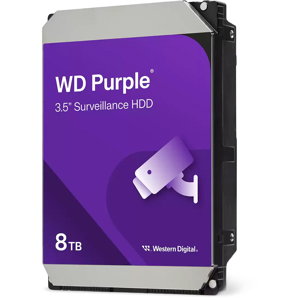WD Disco Duro Interno de Vigilancia 8TB Purple 5460 rpm SATA III 3.5""