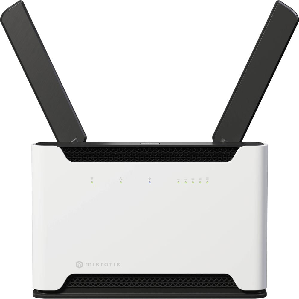 MikroTik Router Chateau LTE18 AX1800 Dual-Band 4G LTE con Wi-Fi 6, 1.2 Gb/s móvil, 4 puer