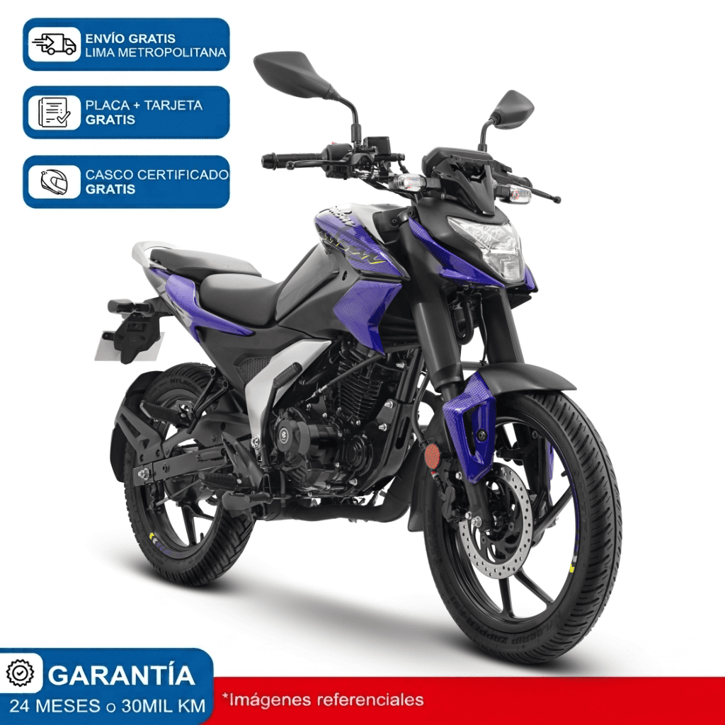 Moto Bajaj Pulsar N 125 FI Negro Morado + incluye regalo y casco
