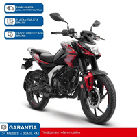Moto Bajaj Pulsar N 125 CARBURADA  - Negro Rojo