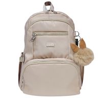 Mochila Modelo Print A4 Kengar - Crema