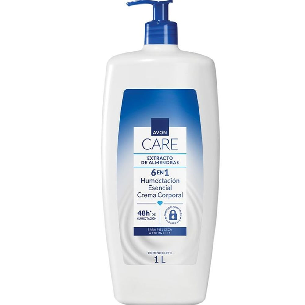 Avon Care 6 En 1 Crema Corporal Extracto De Almendras 1L