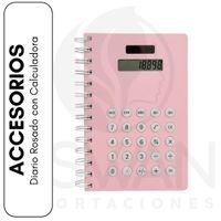 Diario Rosado con Calculadora