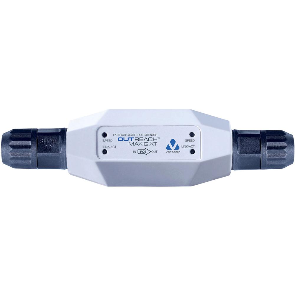Veracity Extensor Ethernet PoE OUTREACH Max GXT 328' IP66/IP67, 2 Puertos Gigabit