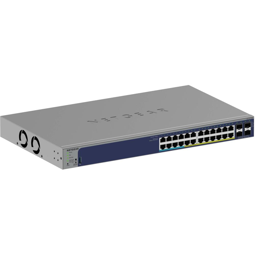 NETGEAR Switch de Red Gestionado GS728TXUPv3 24 Puertos Gigabit PoE++ con 420W de Potencia
