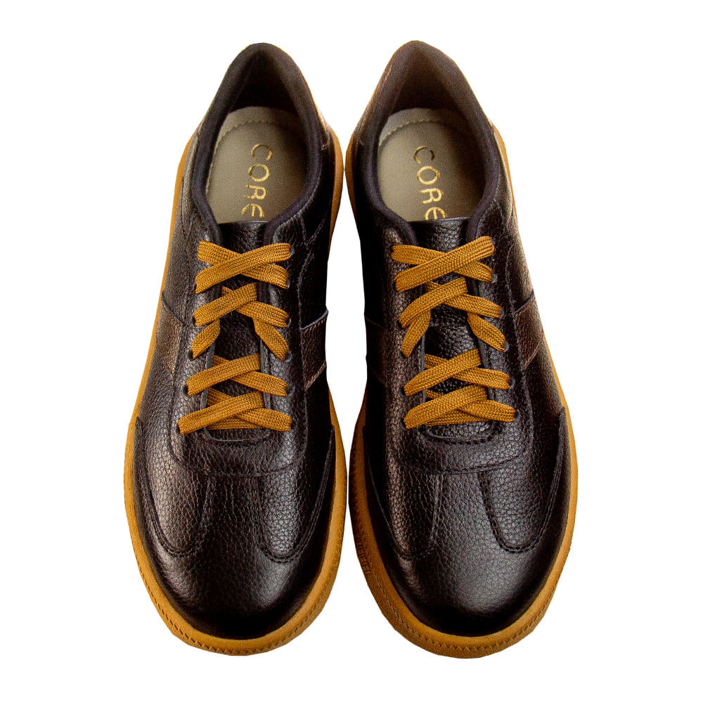 Zapatilla Plataforma Mujer Corelli Terra Cuero Negro Talla 37