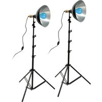 Impact Kit de Iluminación Floodlight Daylight Two - 1000W, 2 Focos de 500W, 2 Soportes de