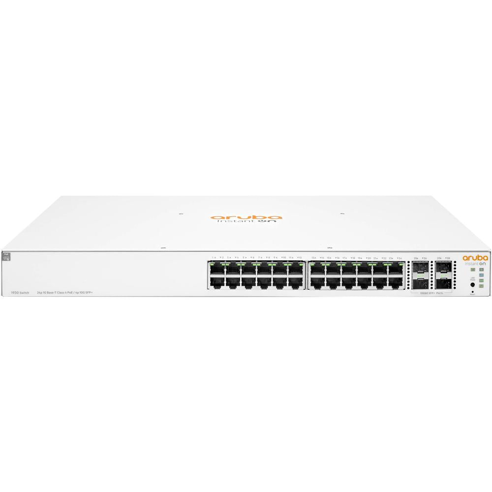 HPE Networking Instant On 1930 Switch 24 Puertos PoE+ 195W, 4 SFP+ 10Gb, 128 Gb/s, 95.23 M
