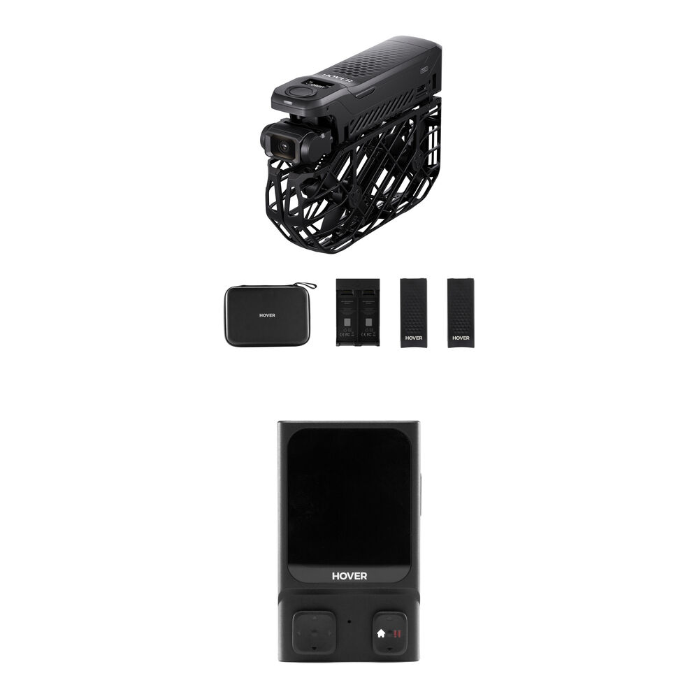 HOVERAir X1 PRO Combo Retail con Kit Beacon - Diseño Compacto, Grabación hasta 4K60, Est