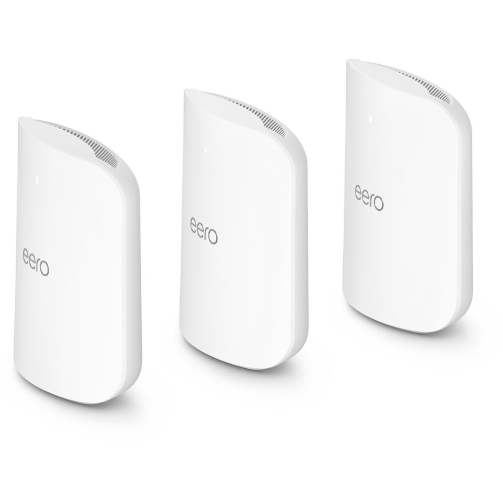 eero Max 7 BE20800 Sistema Mesh Wi-Fi 7 Tri-Band 3 Piezas - Hasta 20,780 Mb/s, Cobertura d