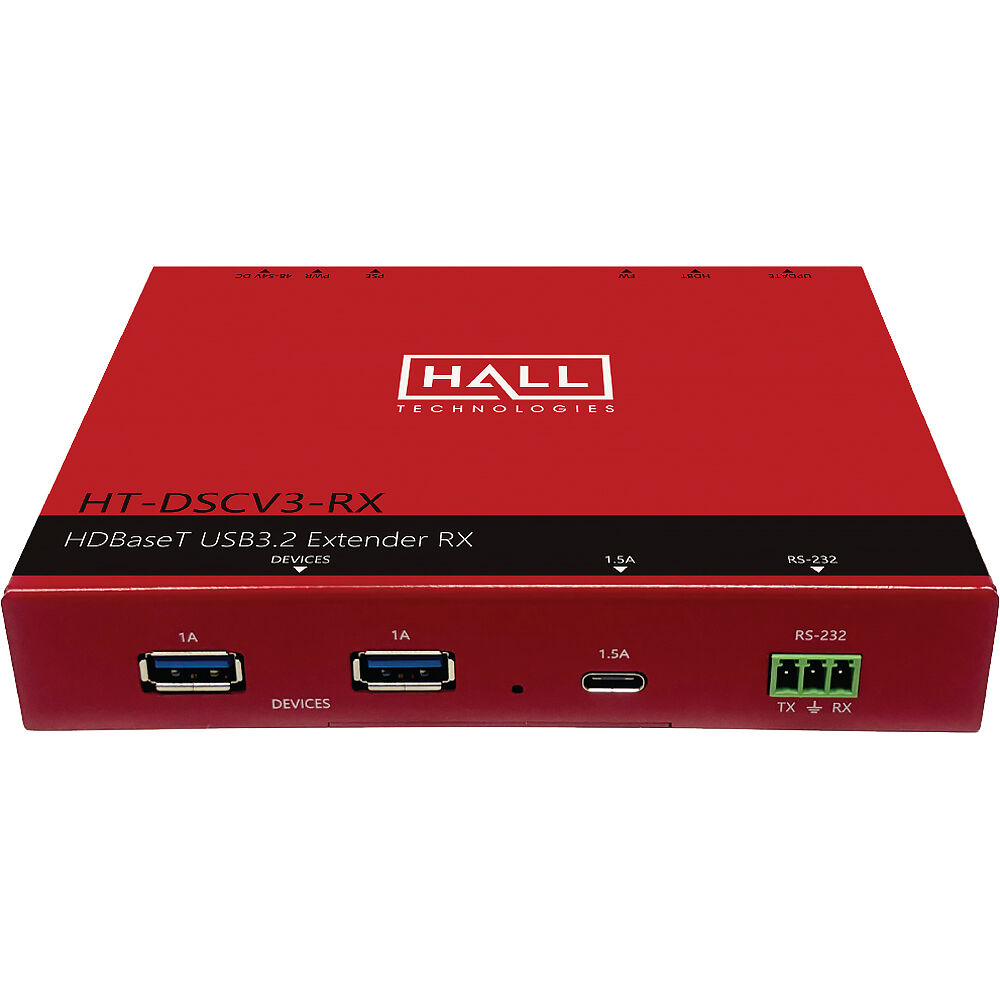 Hall Technologies Extensor USB 3.2 Discovery Series 3 - Recepción de Datos y Video hasta