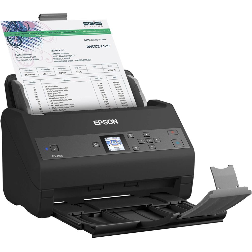 Epson WorkForce ES-865 EscÃ¡ner de Documentos DÃºplex Color 600 dpi, 65 ppm, ADF de 100 PÃ