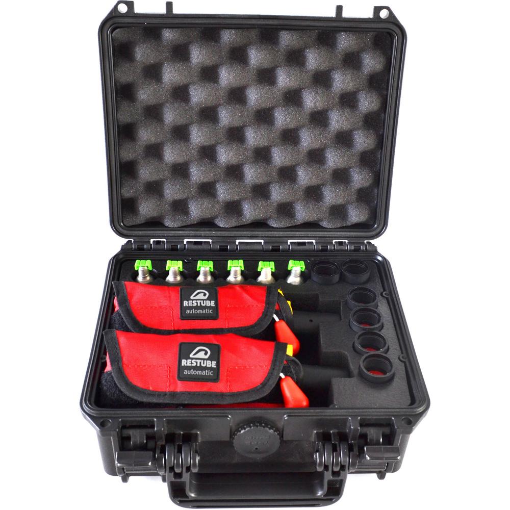 RESTUBE Rescue Case 1 - Kit de Rescate Acuático con 4 Automáticos y 6 Cartuchos de CO2