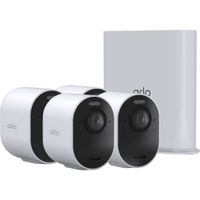 Arlo Ultra 3 Cámara Exterior UHD 4K con Visión Nocturna - Incluye 4 Cámaras y SmartHub,