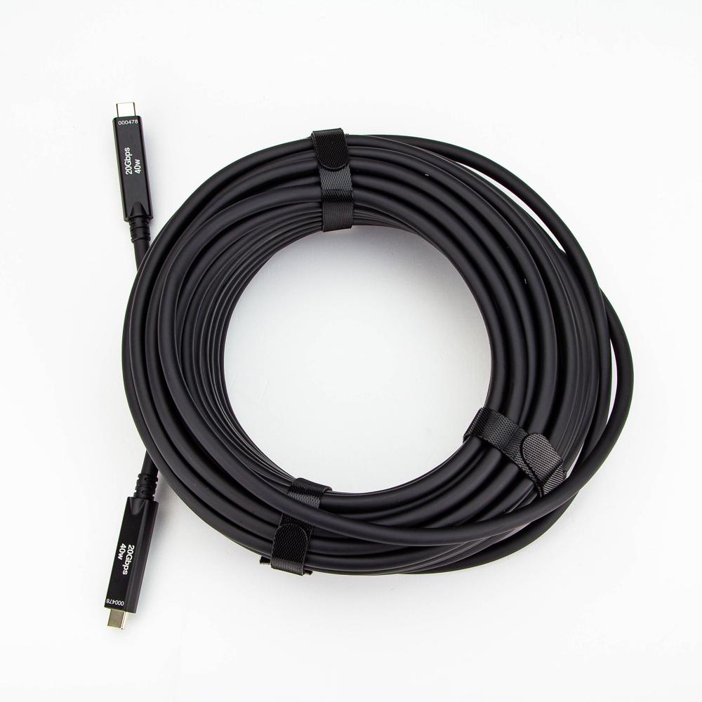 Bullet Train Cable USB-C 3.2 Gen 2x2 Profesional 15 m, 4K 60 Hz, Conectores Macho, Constru