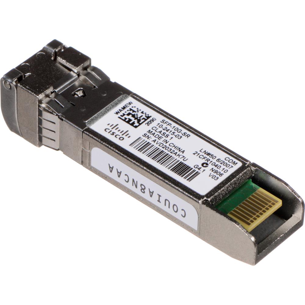 Cisco Módulo Transceptor 10GBASE-SR SFP+ - 10 Gb/s, Multi-Mode, 850 nm, Conector LC