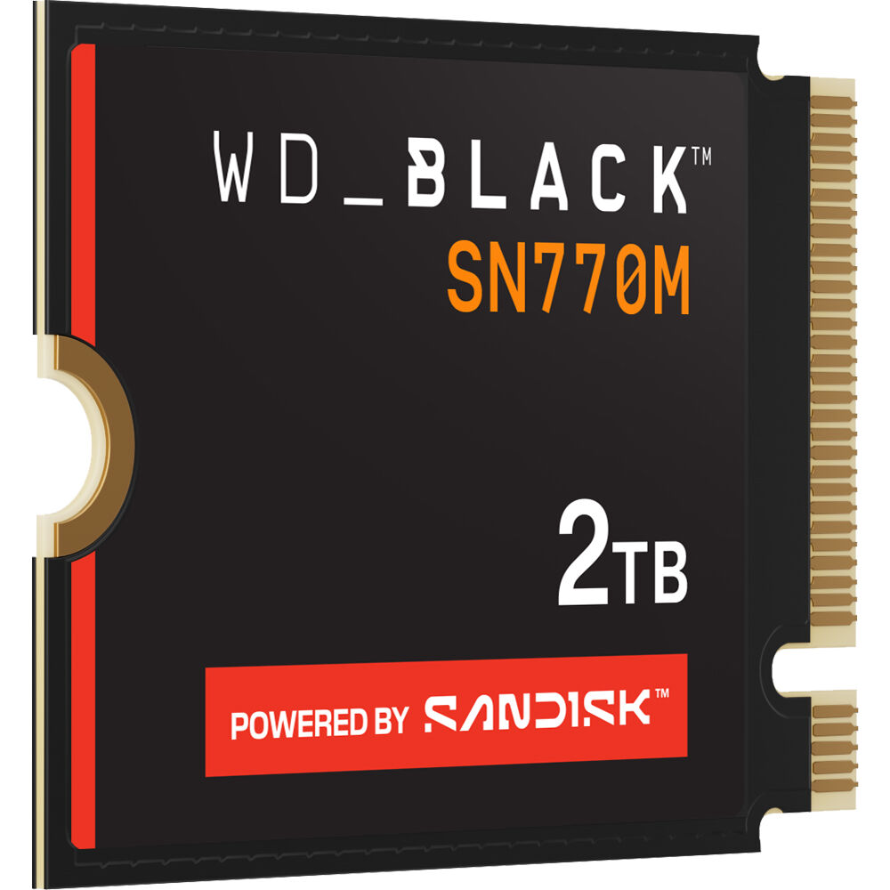 WD_Black SN770M 2TB NVMe PCIe 4.0 M.2 SSD - 5150 MB/s Lectura, 4850 MB/s Escritura, 1200 T