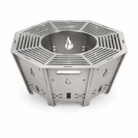 Parrilla Portatil Alpina Brasero de Acero Inox