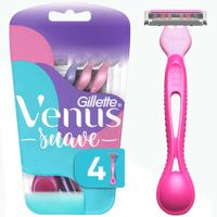 Máquina de Afeitar para Mujer GILLETTE Venus Suave con Aceite de Palta y 3 Hojas Caja 4un