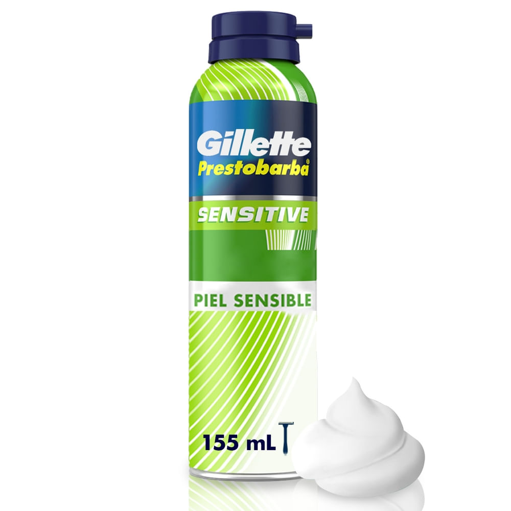 Gel de Afeitar GILLETTE Mach3 Sensitive para usar con Máquina de Afeitar Frasco 200ml