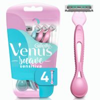 Máquina de Afeitar Desechable para Mujer GILLETTE Venus Suave Sensitive con 3 Hojas Caja 4un