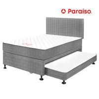Dormitorio Diván PARAISO 1.5 Plazas + 1 Almohada + Protector