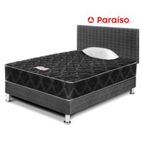 Dormitorio PARAISO Consul Black 1.5 Plazas + 1 Almohadas + Protector