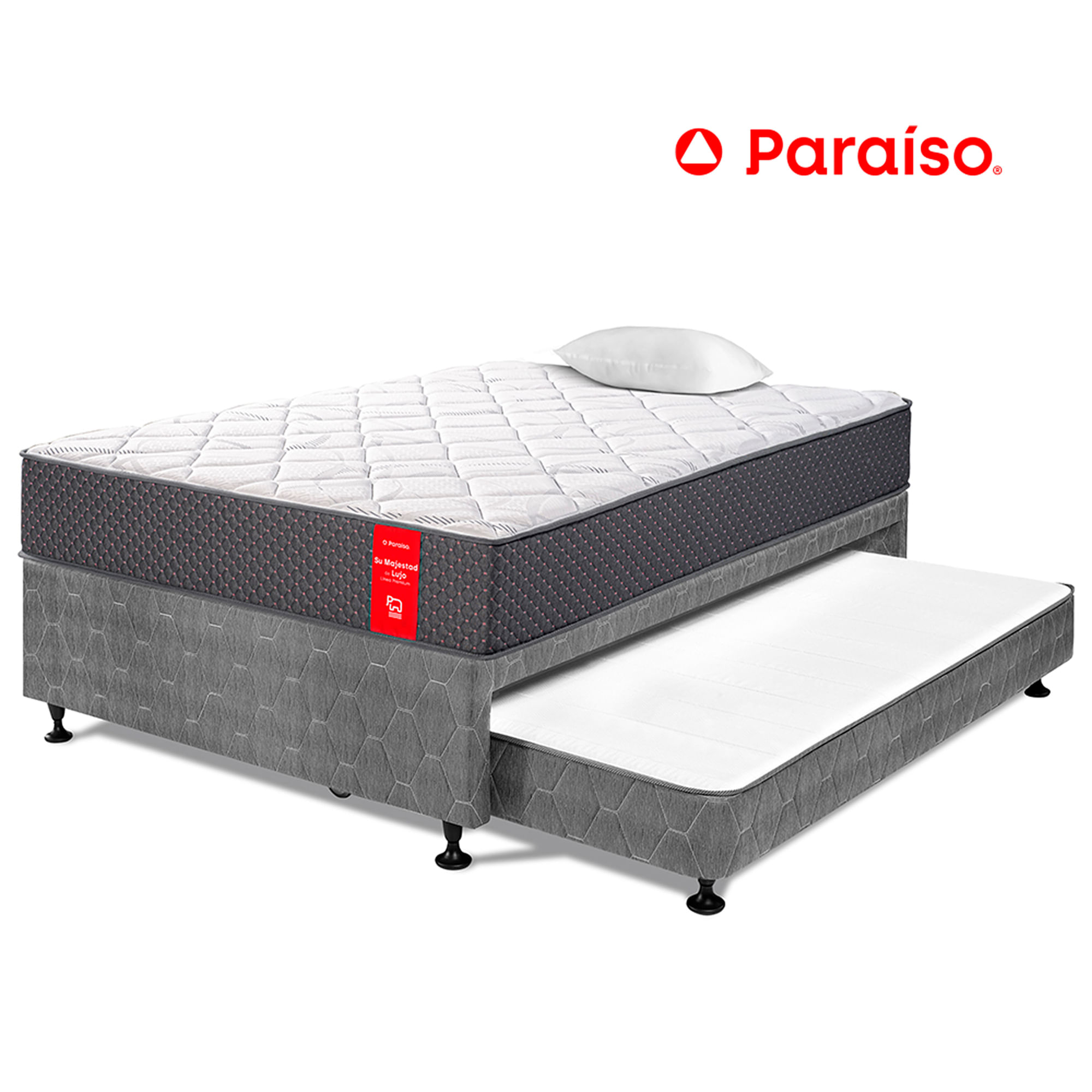 Cama Diván PARAISO Su Majestad de Lujo 1.5 Plazas