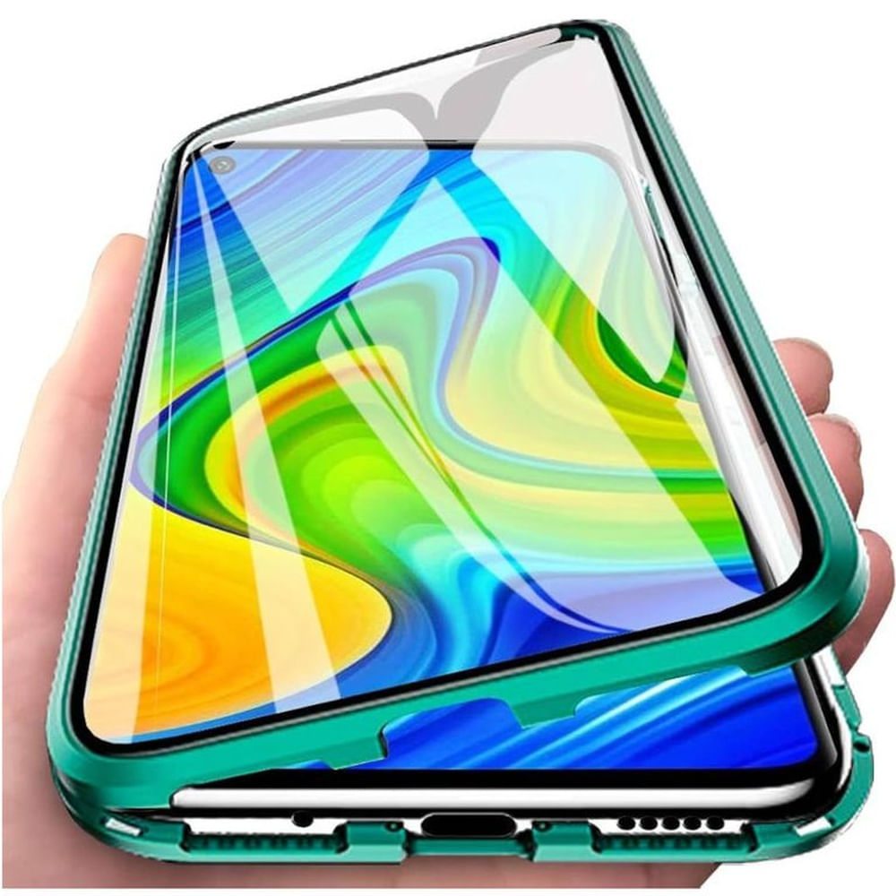 Case Protector Bumper Y Cristal Templado para Xiaomi Redmi Note 9 PRO