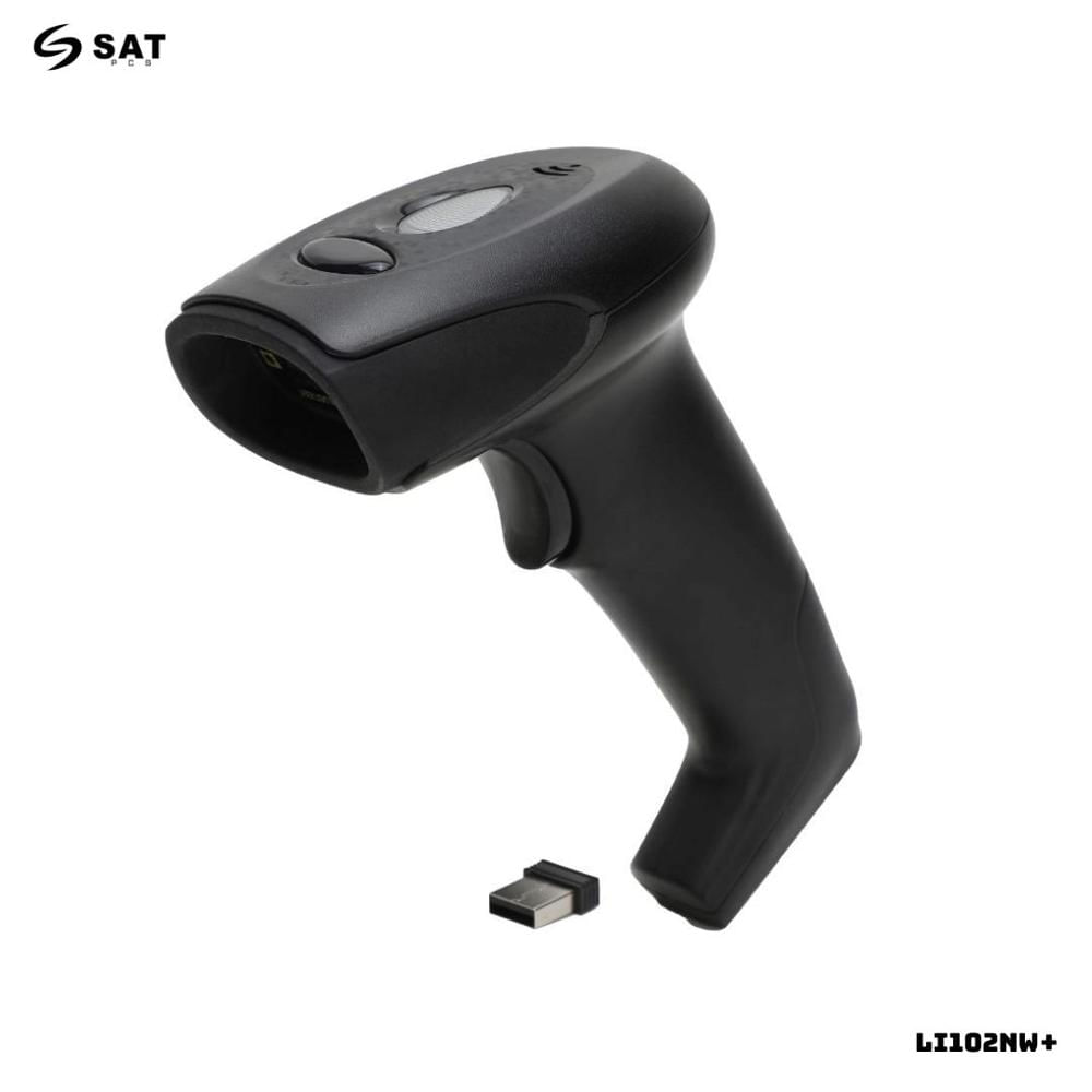 LECTOR DE CODIGO DE BARRA SAT SCANNER 1D INALAMBRICO SAT - LI102NW+