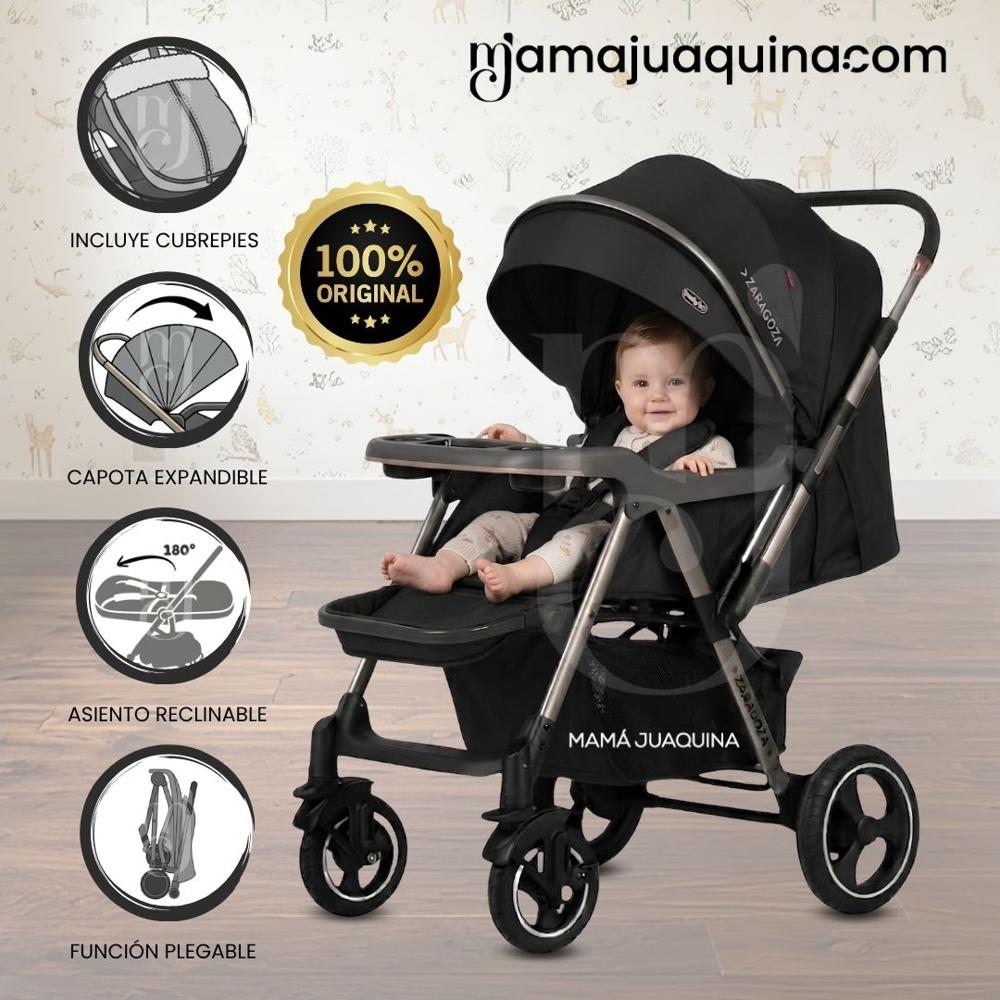 Coche Cuna de Lujo ZARAGOTO Edición Exclusiva Black