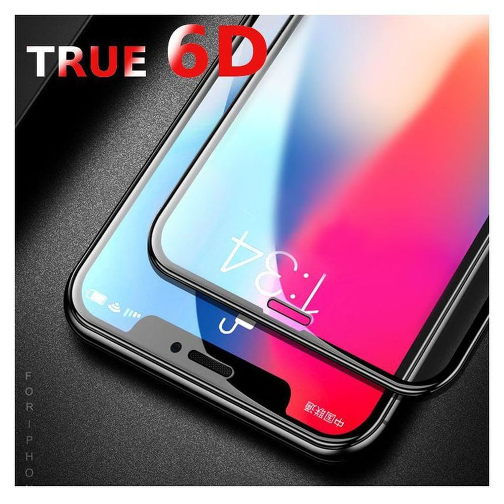 Mica de vidrio iphone x 10 completa pantalla curvo maxima protector