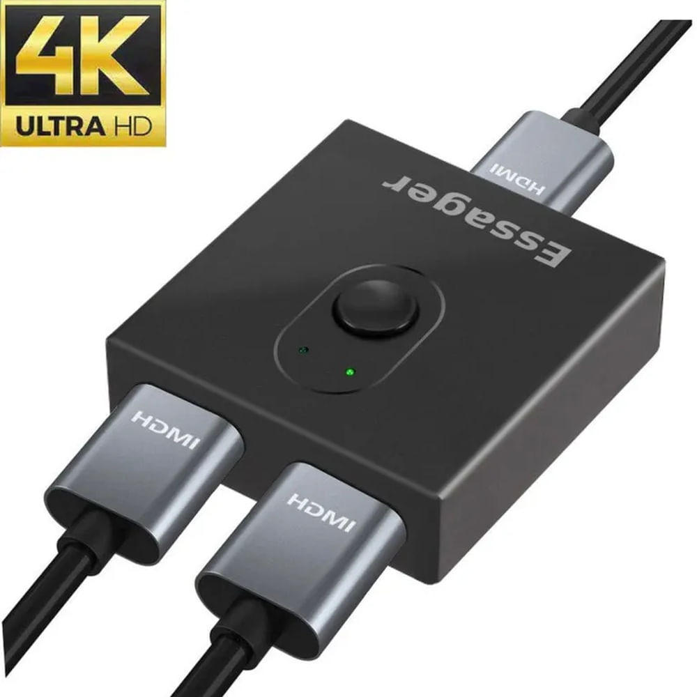 Comutador spliter hdmi bi-direccional 2 entrada 1 salida 1input 2outpu