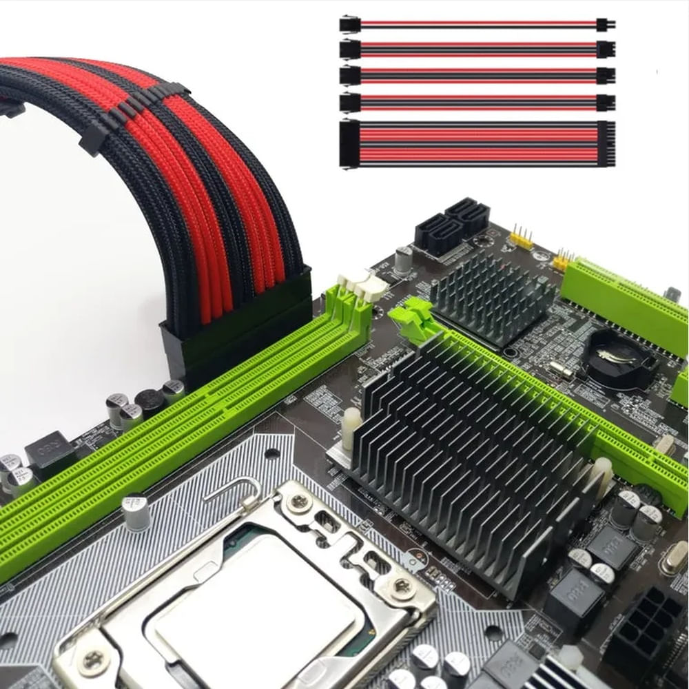 SET 5 CABLE PARA PC EXTENSOR PCU ATX PCI EXPRESS
