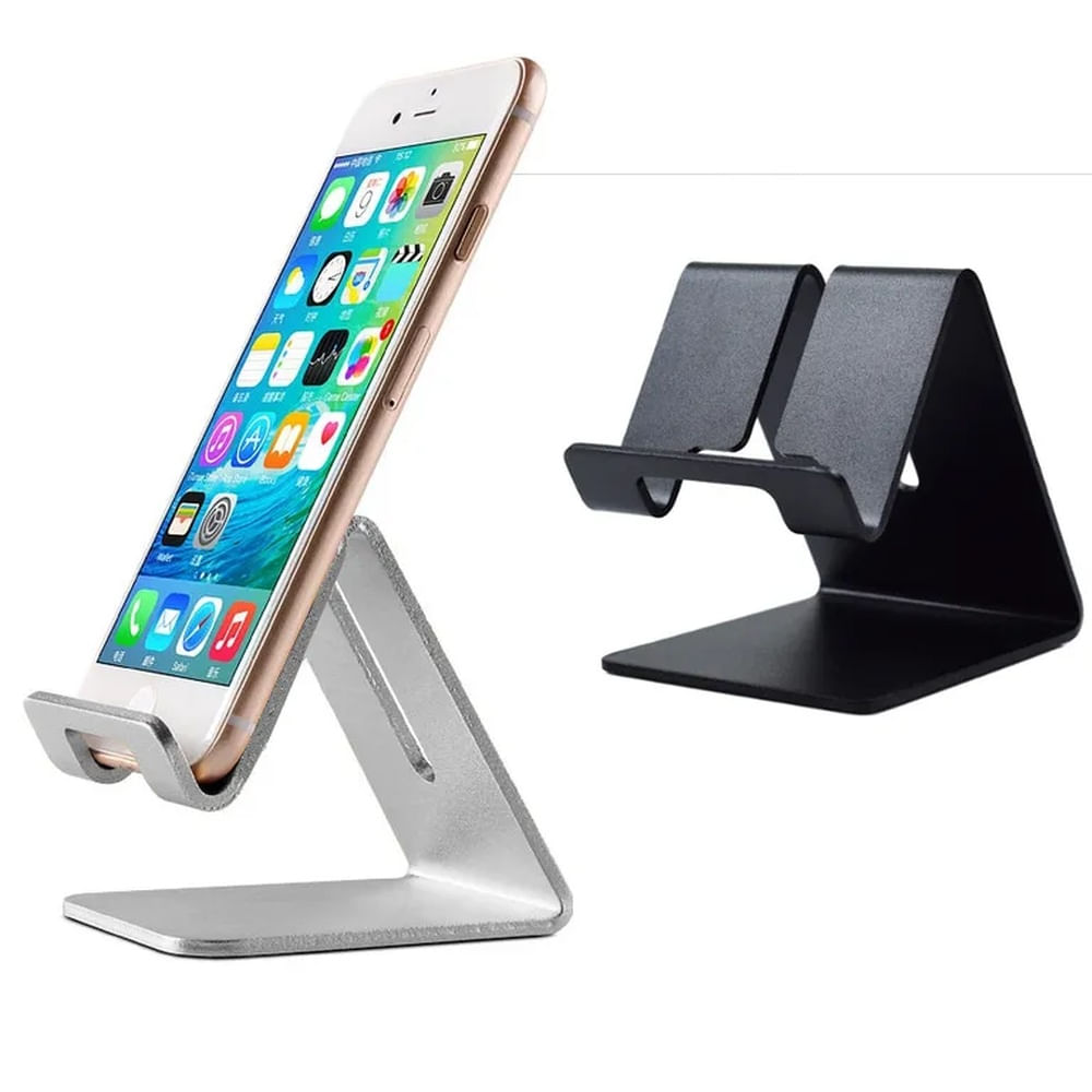 Soporte universar de telefono celular escritorio metal iphone huawei