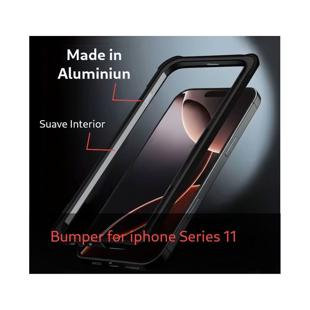 Iphone 11 PRO MAX Bumper Protector Anti Impacto Aluminio