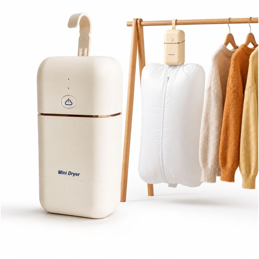 Mini Secadora Portatil de Ropa Electrica con Luz UV Plegable Para Viajes Hogar