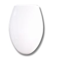 Asiento Tapa Inodoro Elongado Blanco Caída Normal