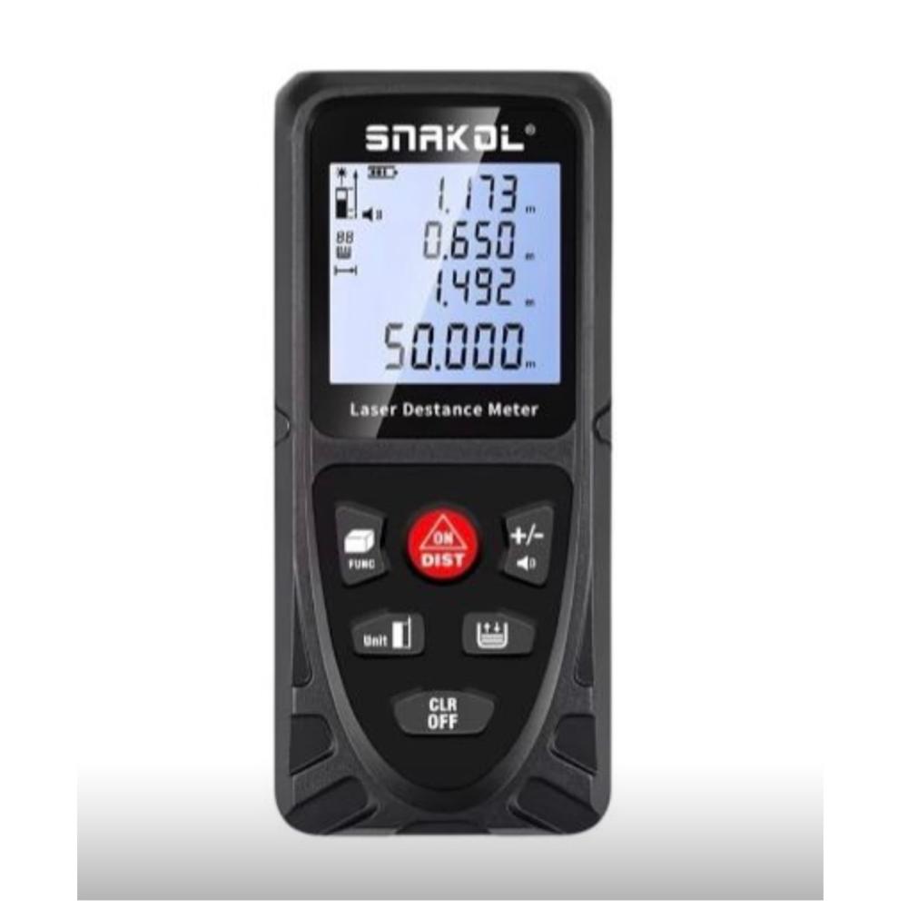 DISTANCIOMETRO RECARGABLE WINCHA LASER 50 M MEDIDOR DISTANCIA