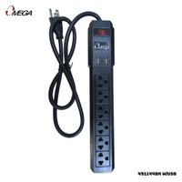 SUPRESOR OMEGA 125V-250V 2500W 6T 2USB - 491144BK