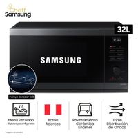 Microondas con Dorador Samsung MG32DG4524AGPE 32L Acero Inox Negro