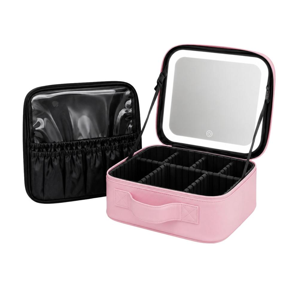 Cosmetiquero Neceser Led Rosado
