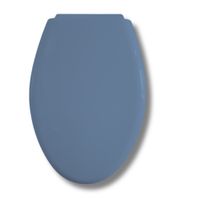 Asiento Tapa Inodoro Elongado Azul Pastel Caída normal