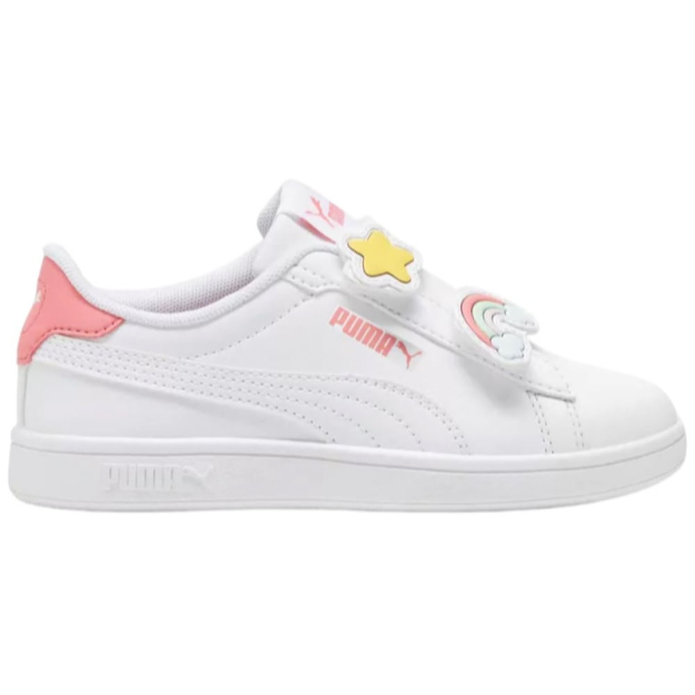Zapatilla Puma Smash 3.0 Badges V PS Blanco 31
