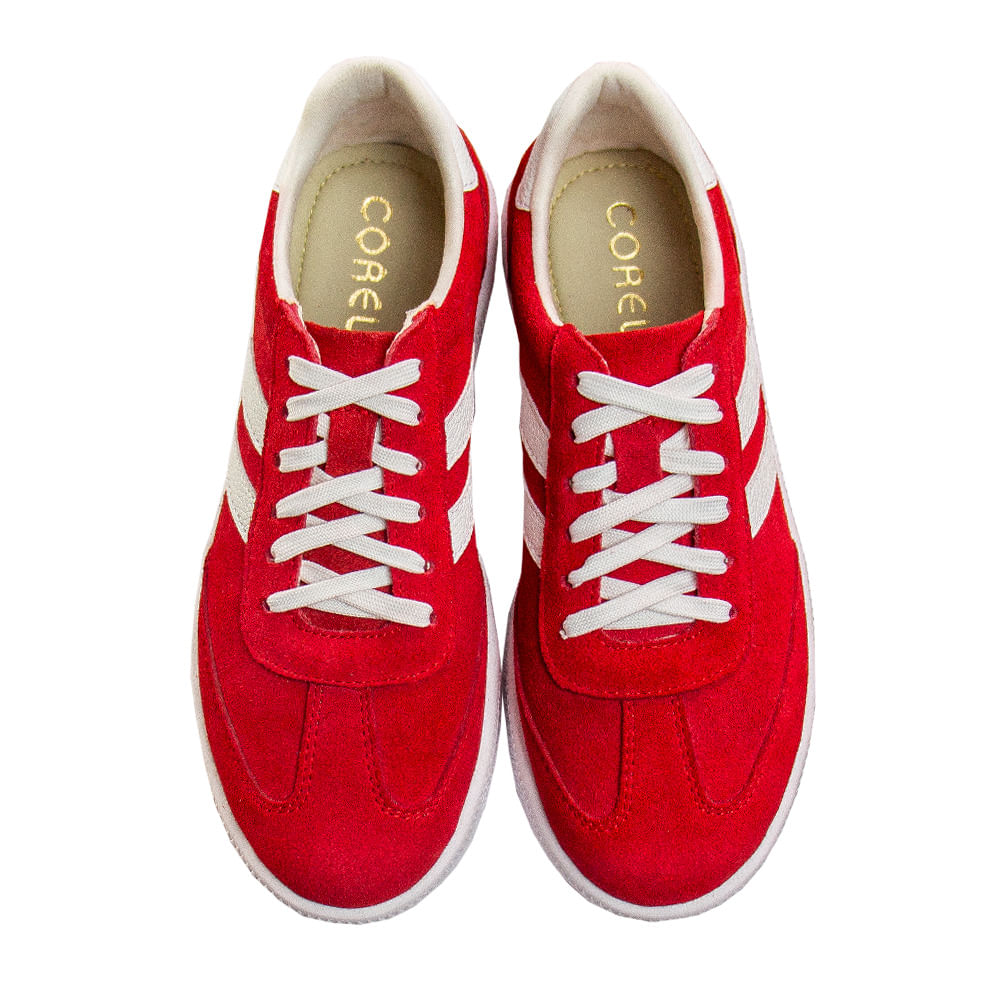 Zapatilla Plataforma Mujer Corelli Siena Gamuzón Rojo Talla 38