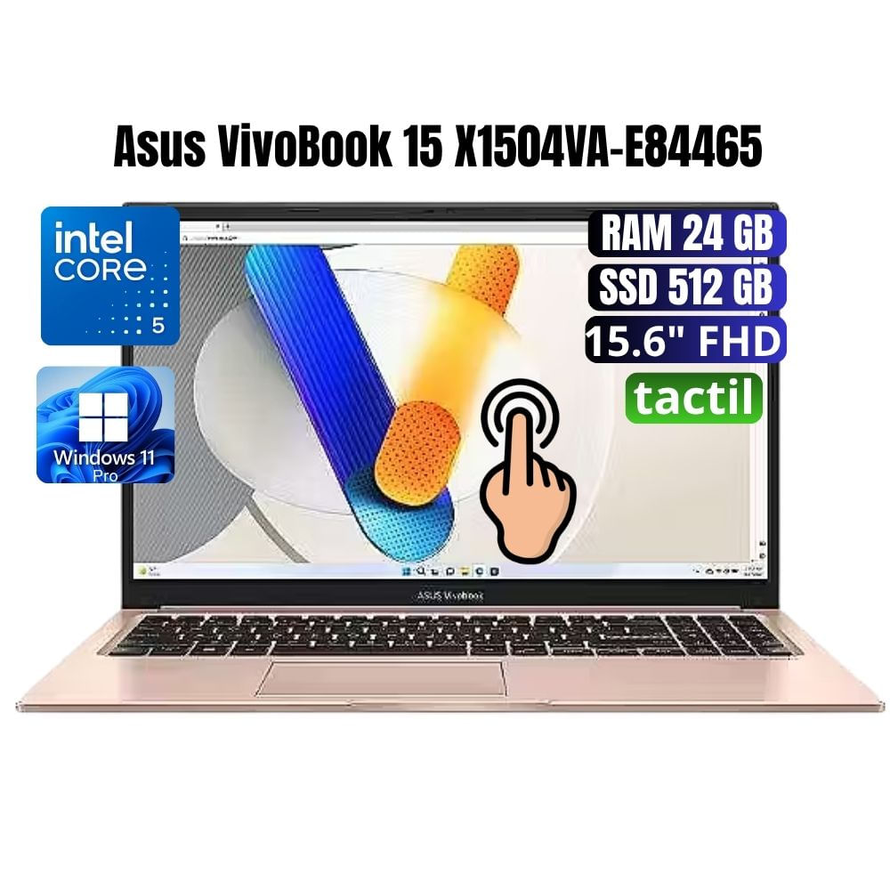 Laptop ASUS VivoBook 15 X1504VA-E84465 Intel Core 5 RAM 24GB  SSD 512 GB -90NB13Y3-M025X0
