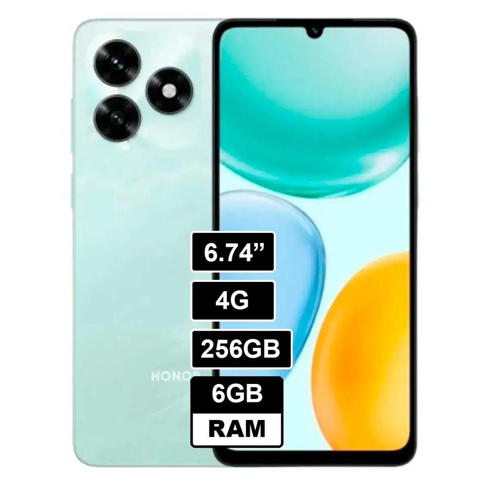 Celular HONOR X5c Plus 256GB 6GB RAM Ocean Cyan